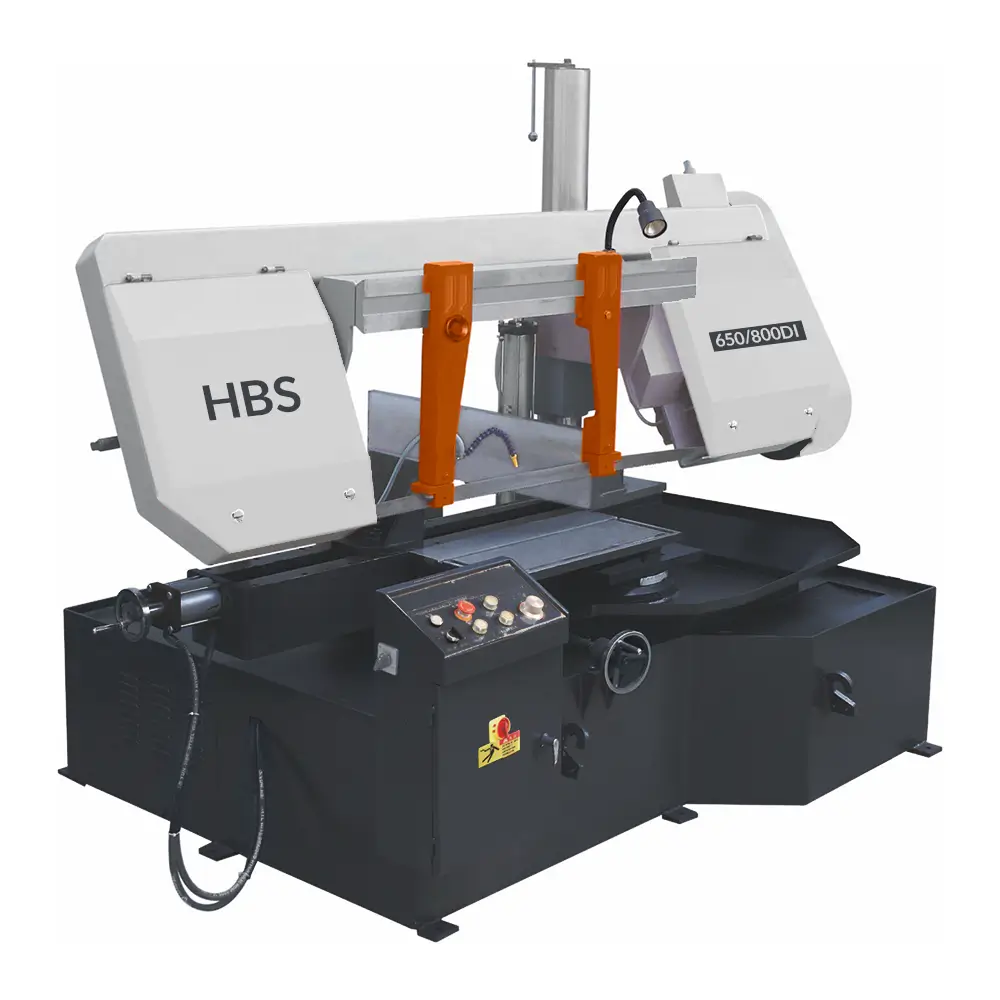 Ленточнопильный станок HBS-650/800DI с поворотной рамой до 45˚